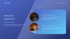 Plantilla PPT de Hacking Ético de Ciberseguridad Azul con Elegantes Iconos 3D