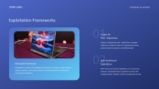 Plantilla PPT de Hacking Ético de Ciberseguridad Azul con Elegantes Iconos 3D