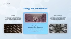 Persembahan PPT Nanoteknologi 3D Berteknologi Tinggi Biru Muda untuk Pelajar dan Guru