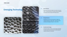 Persembahan PPT Nanoteknologi 3D Berteknologi Tinggi Biru Muda untuk Pelajar dan Guru