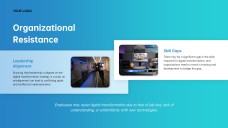 ブルークリーンテックミニマリストデジタルトランスフォーメーションPPTテンプレート