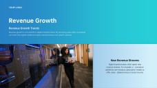 ブルークリーンテックミニマリストデジタルトランスフォーメーションPPTテンプレート