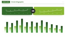 Modelos de PowerPoint Infográfico Circular Estilo Negócios Verdes