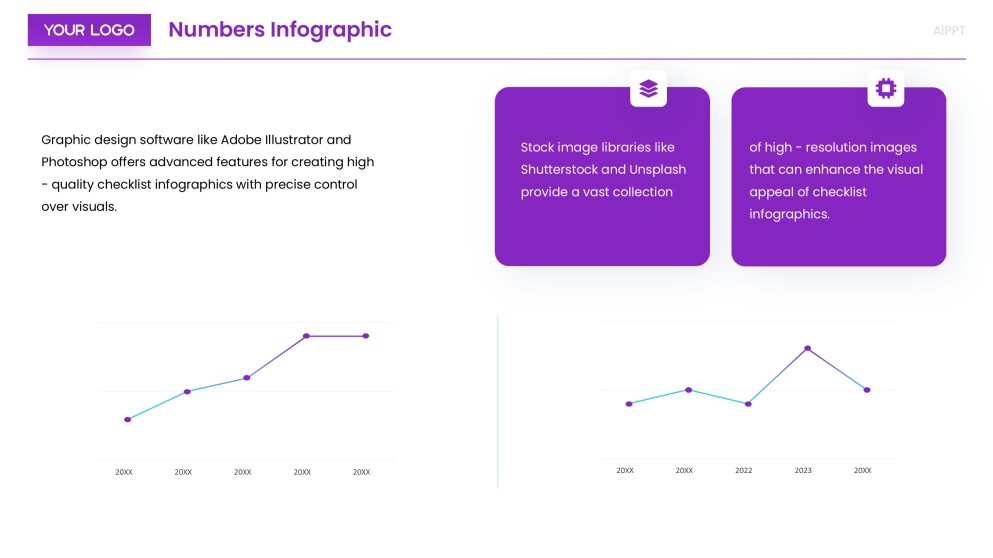 Templat Infografik Minimalis Ungu Mengikut Nombor