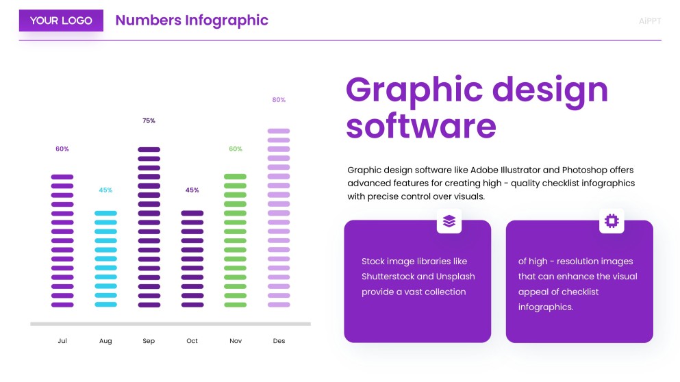 Templat Infografik Minimalis Ungu Mengikut Nombor