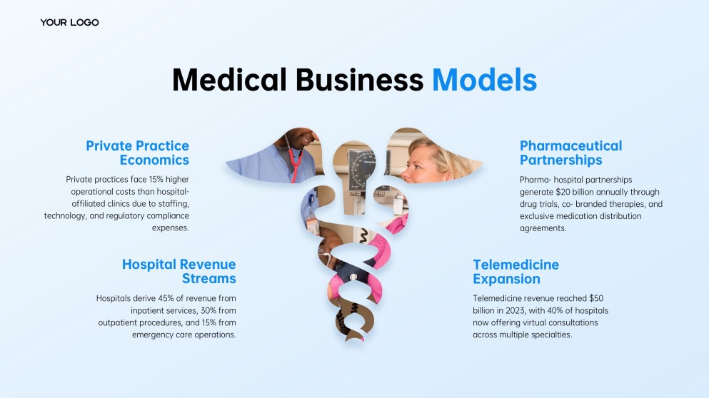 Templat PPT Hari Doktor Biru Muda untuk PPT