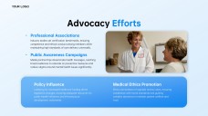 Templat PPT Hari Doktor Biru Muda untuk PPT