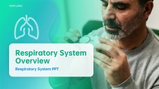 เทมเพลตพาวเวอร์พอยต์ระบบทางเดินหายใจสีน้ำเงิน-เขียวแบบมินิมอล