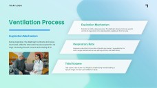 เทมเพลตพาวเวอร์พอยต์ระบบทางเดินหายใจสีน้ำเงิน-เขียวแบบมินิมอล