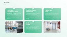 เทมเพลตพาวเวอร์พอยต์การรับและจำหน่ายผู้ป่วยโรงพยาบาลคลินิกสีเขียวอ่อน