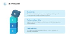 Blue and Green Creative 3D infographics