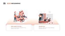 Orange Cute Book Infographic Templates