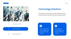 Blue Minimalist Water Cycle Presentation Template