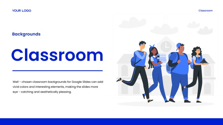 Aprendizaje remoto: fondos de aula para Google Slides