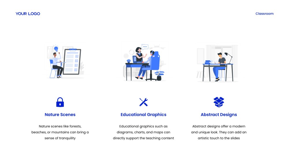 遙距學習:Google 簡報的課室背景