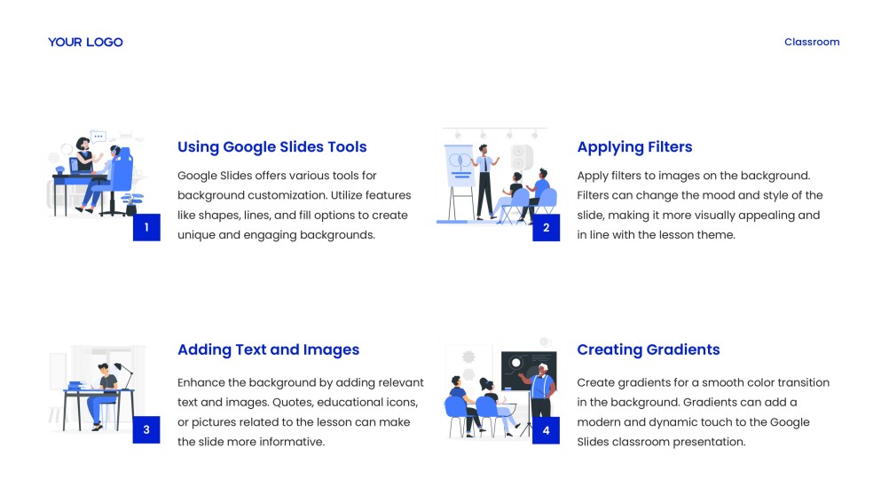遙距學習:Google 簡報的課室背景