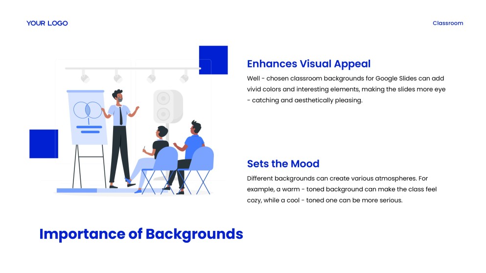 遙距學習:Google 簡報的課室背景