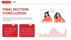 Red Cartoon STEM Infographic Templates