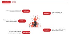 Red Cartoon STEM Infographic Templates