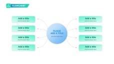 Blue & Green Flowchart in PowerPoint Template