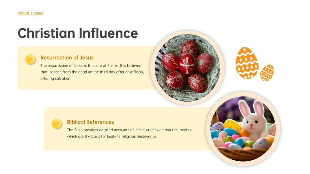 Yellow Cute Easter PowerPoint Template & Google Slides Theme