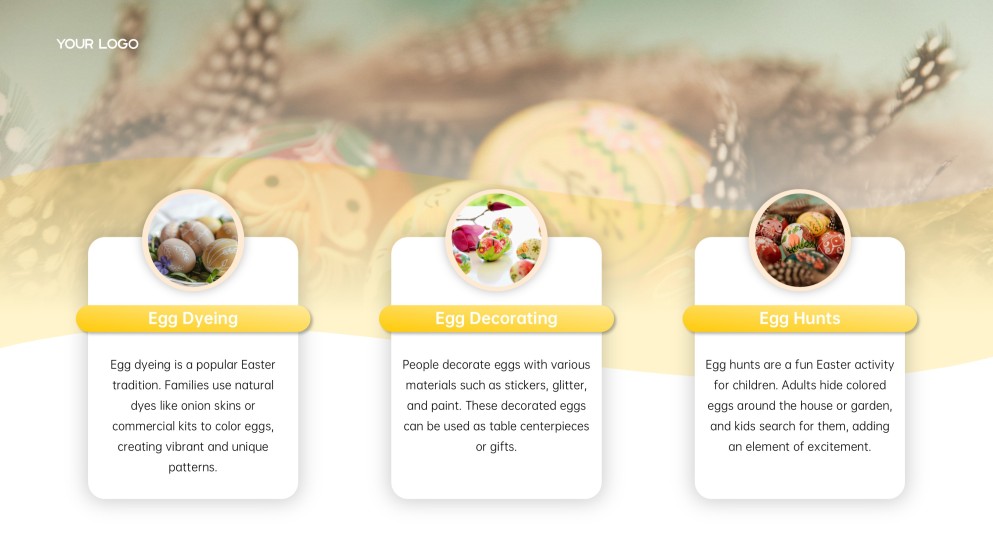 Yellow Cute Easter PowerPoint Template & Google Slides Theme