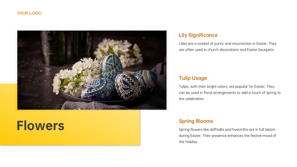 Yellow Cute Easter PowerPoint Template & Google Slides Theme