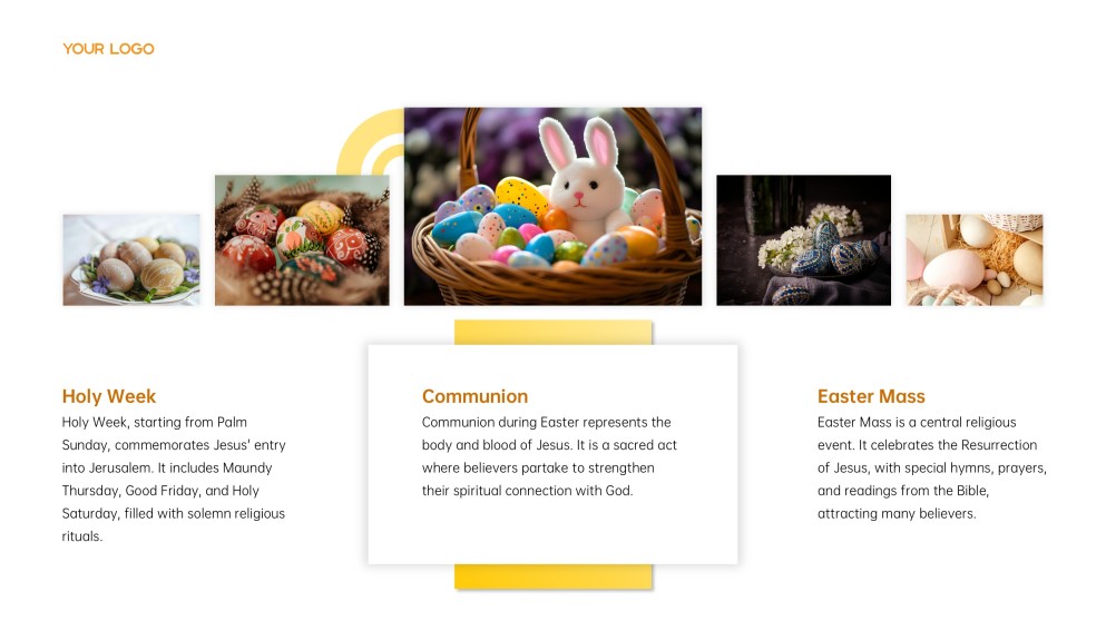 Yellow Cute Easter PowerPoint Template & Google Slides Theme