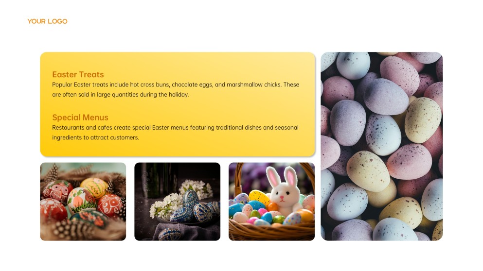 Yellow Cute Easter PowerPoint Template & Google Slides Theme
