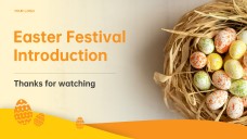 Yellow Cute Easter PowerPoint Template & Google Slides Theme