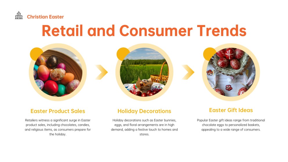 Orange Easter-Themed PowerPoint for Christian Template