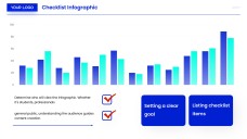 Template Infografis Daftar Periksa Gaya Bisnis Biru