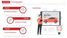Red Cartoon Car Infographic Templates