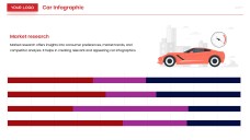 Red Cartoon Car Infographic Templates