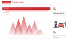 Red Cartoon Car Infographic Templates