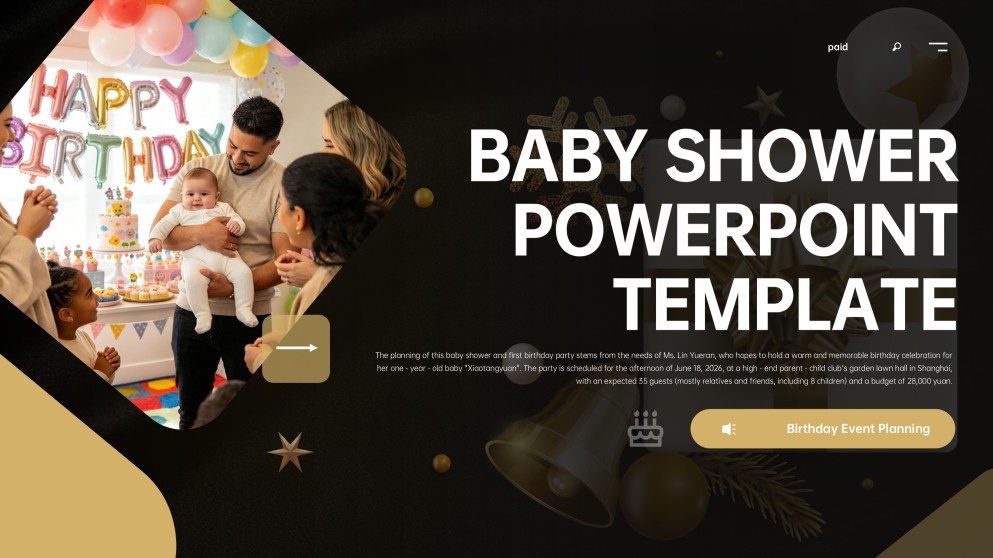 Baby Shower Event Planning PPT