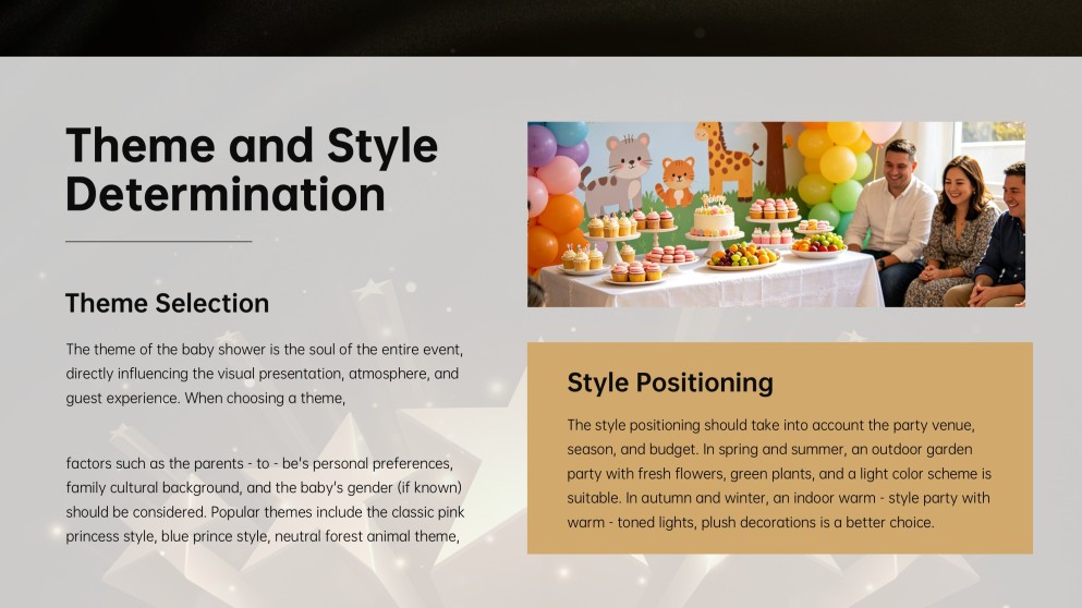 Baby Gender Reveal Party Planning PPT