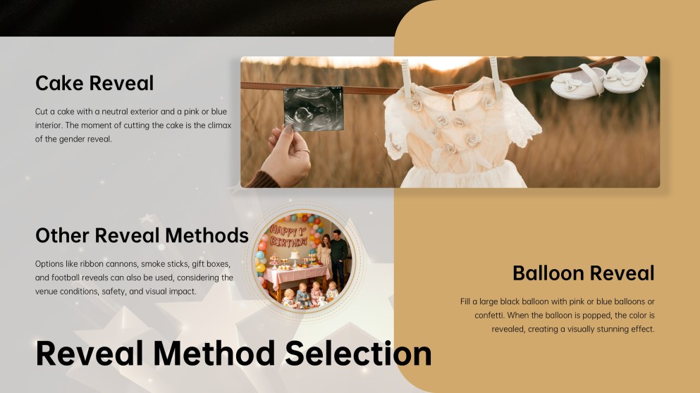 Baby Gender Reveal Party Planning PPT