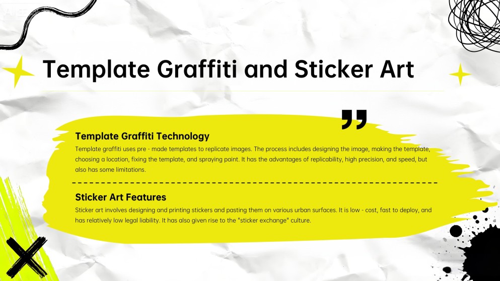 Graffiti Style Marketing Plan PPT
