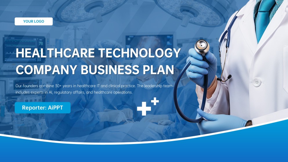 Healthcare Tech Company Business Plan PPT