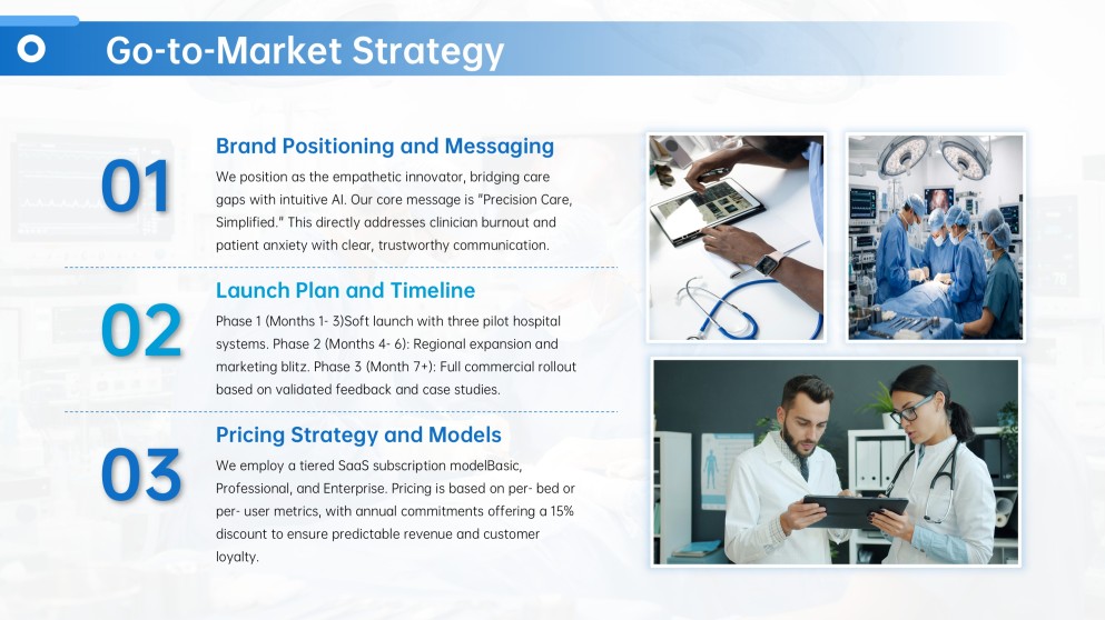 Healthcare Tech Company Business Plan PPT