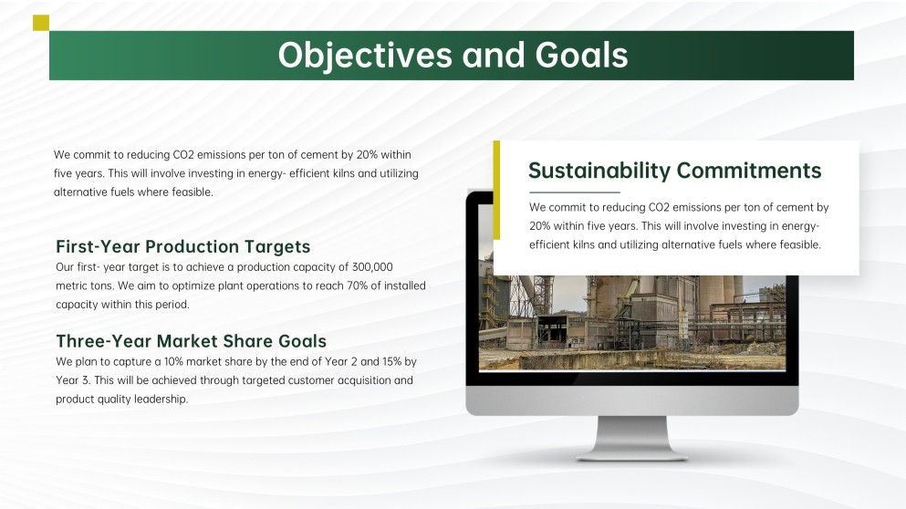 Cement Factory Business Plan PPT