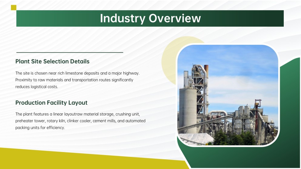Cement Factory Business Plan PPT
