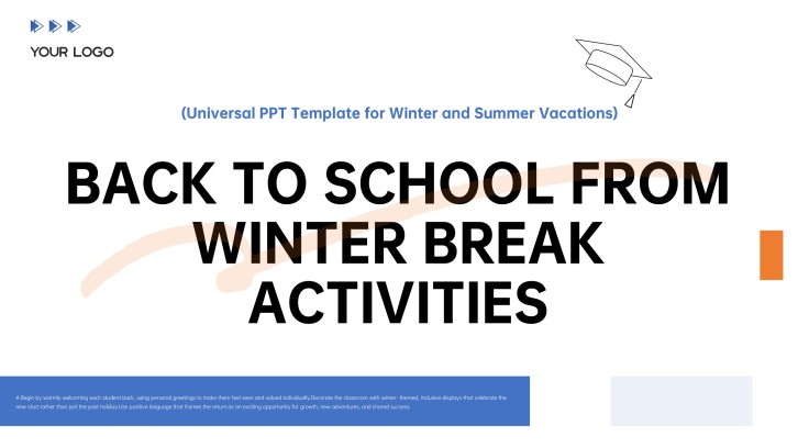 Back to School From Winter Break Activities PPT