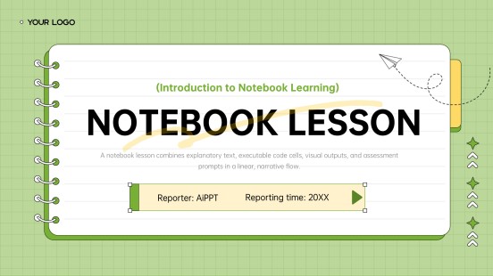 Lesson Plan Notebook Style PPT