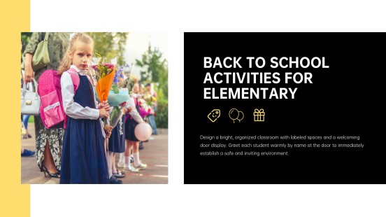 Back to School Activities for Elementary PPT