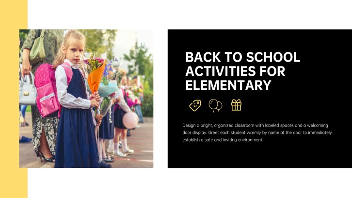Back to School Activities for Elementary PPT