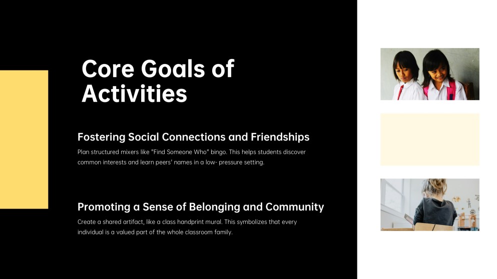 Back to School Activities for Elementary PPT