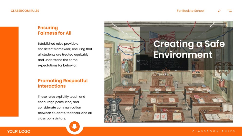 Classroom Rules for Back to School PPT