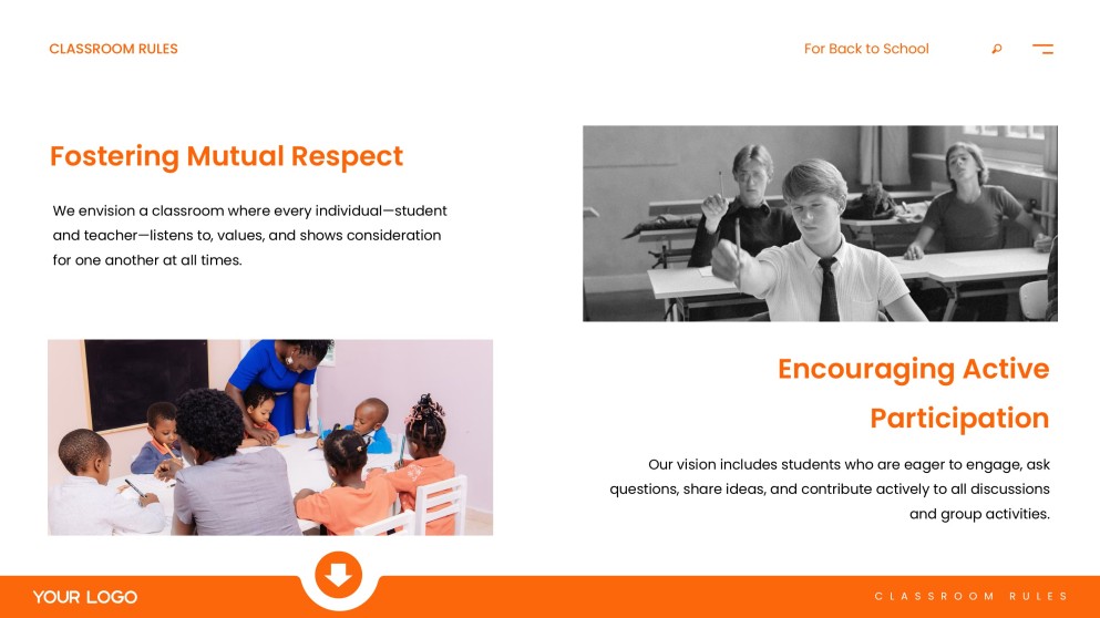 Classroom Rules for Back to School PPT